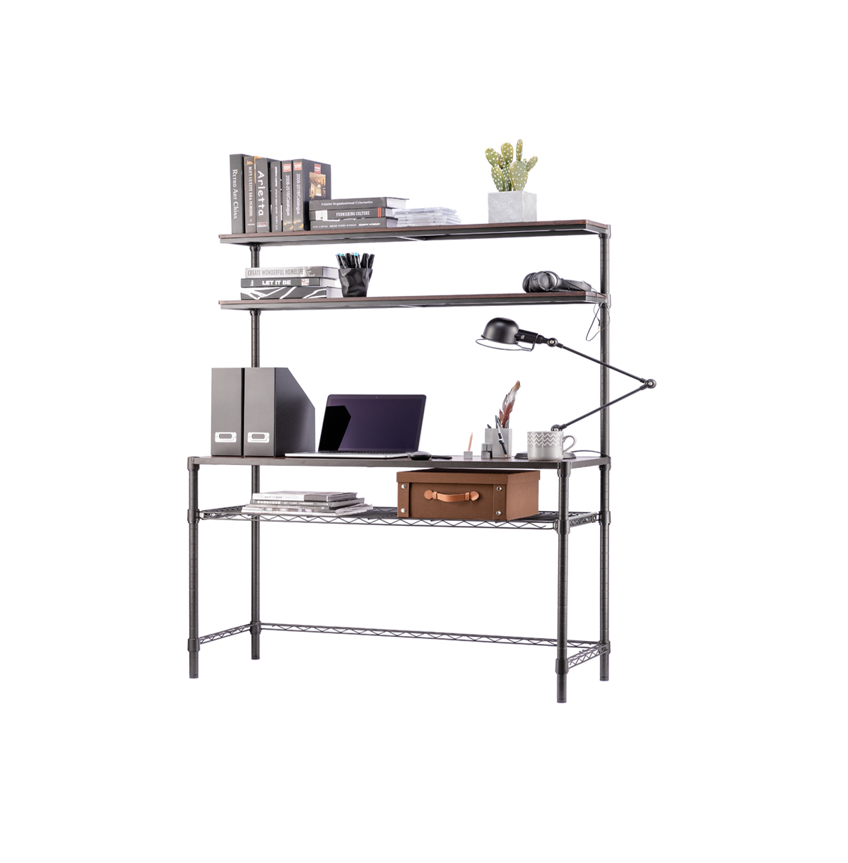 4 tier wire shelving unit
