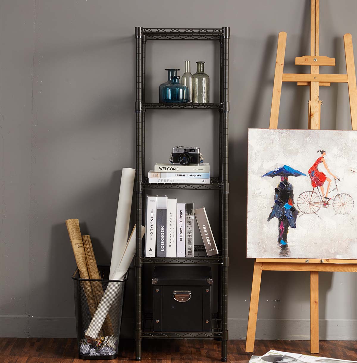 adjustable metal garage shelving company