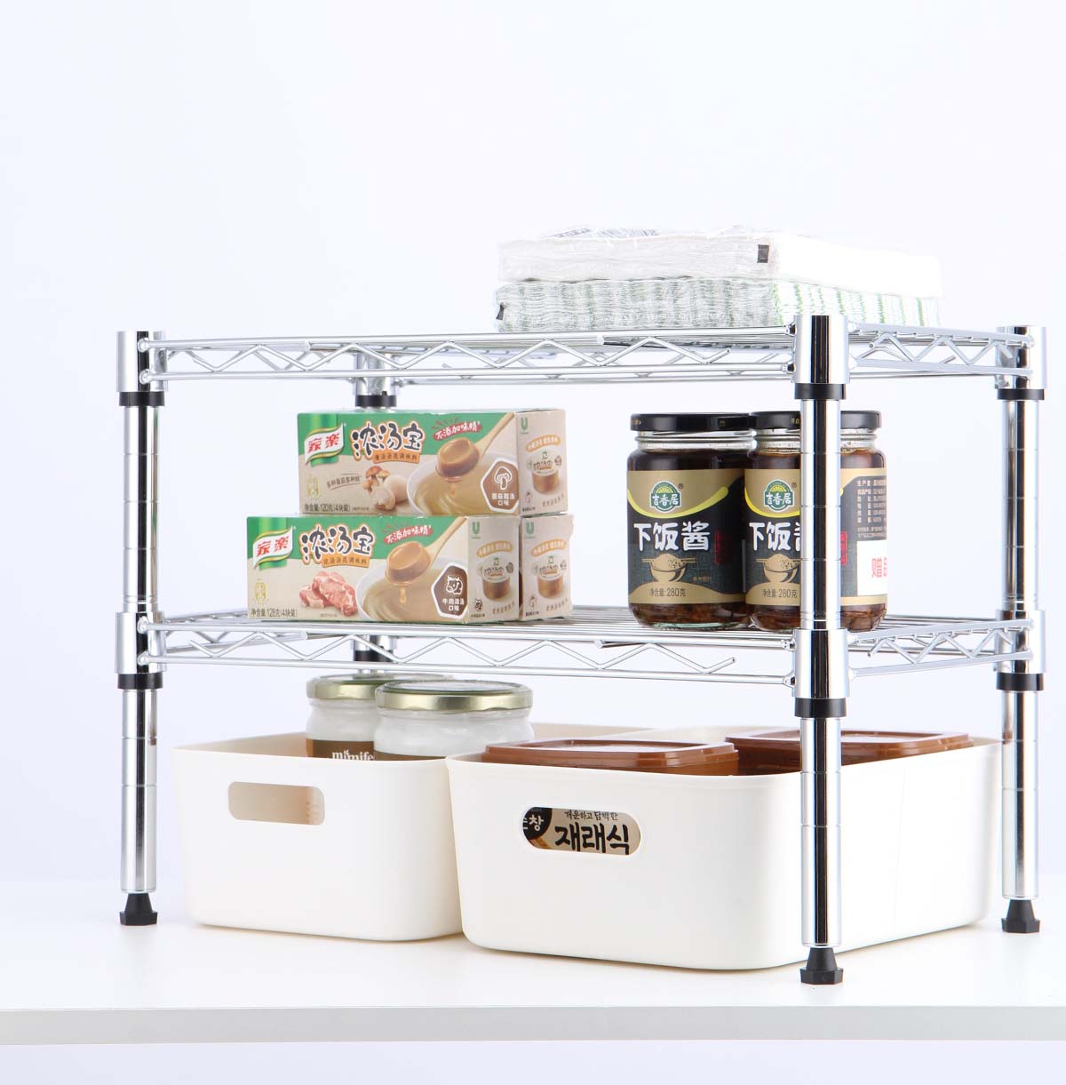 white metal garage shelving supplier