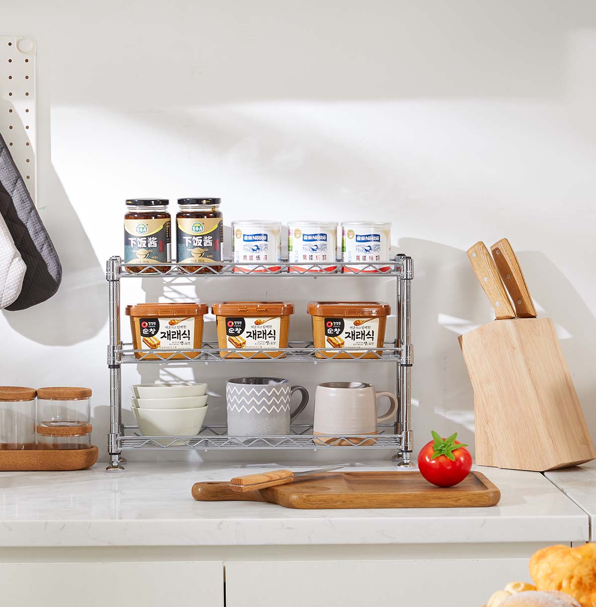 white metal garage shelving supplier