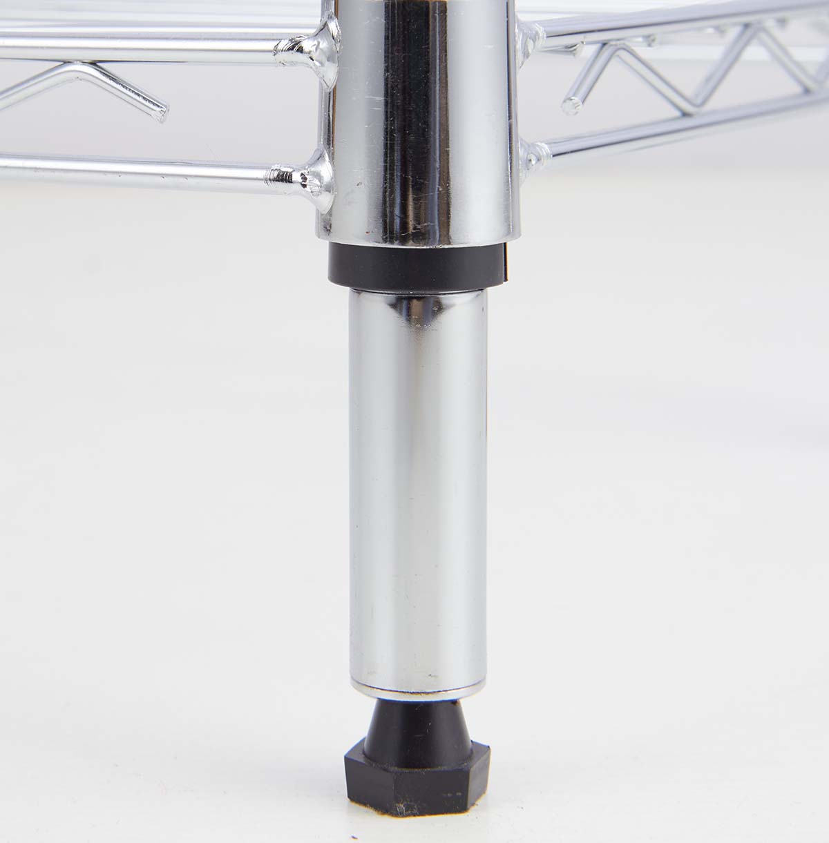 5-Tier Wire Display Shelf / Chrome Wire Shelving Unit / Wire Storage Rack