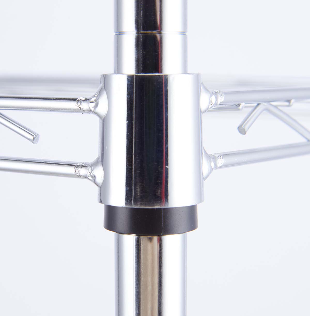 5-Tier Wire Display Shelf / Chrome Wire Shelving Unit / Wire Storage Rack