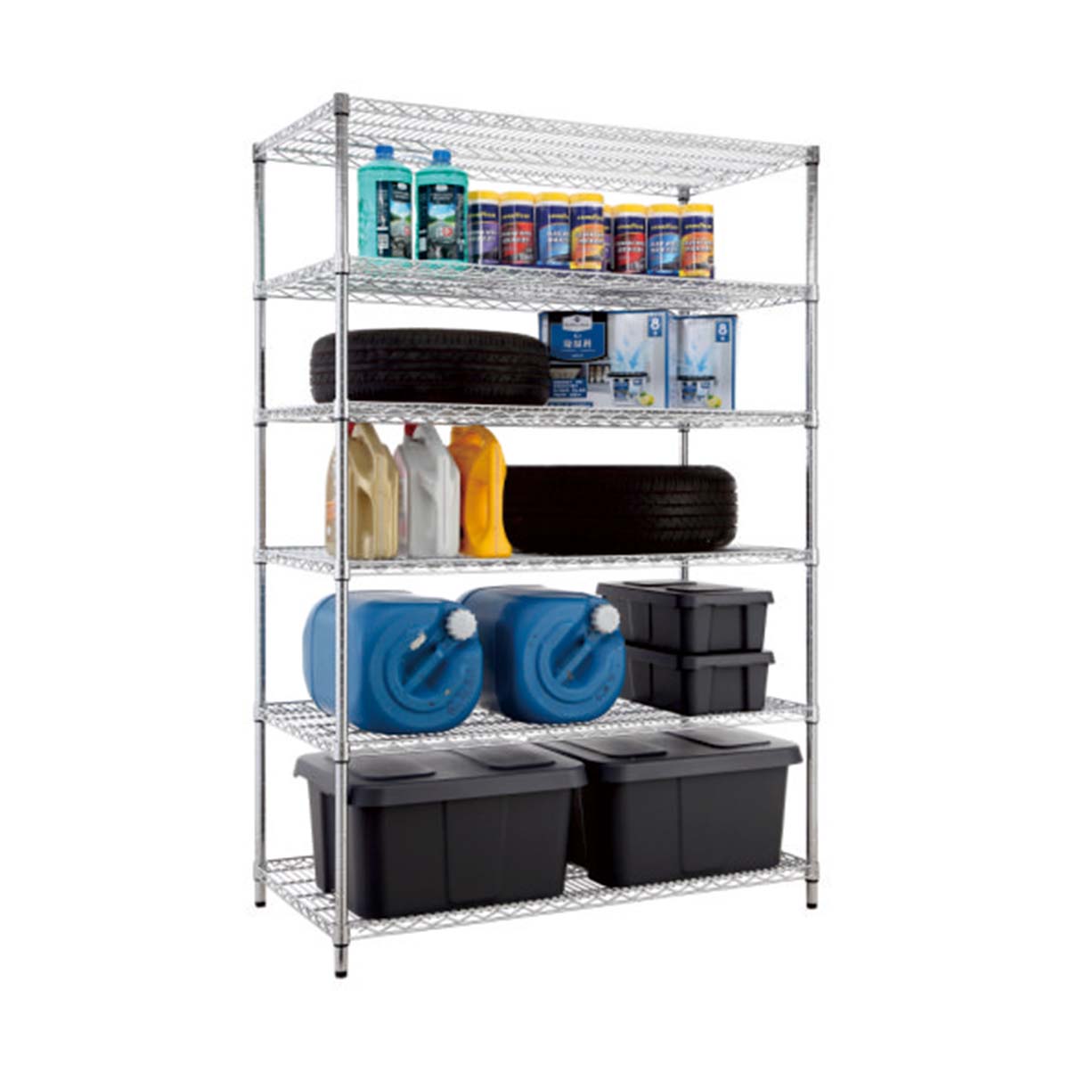 Wire Mesh Shelving Unit / Metal Wire Storage Rack / Custom Steel Wire Racks