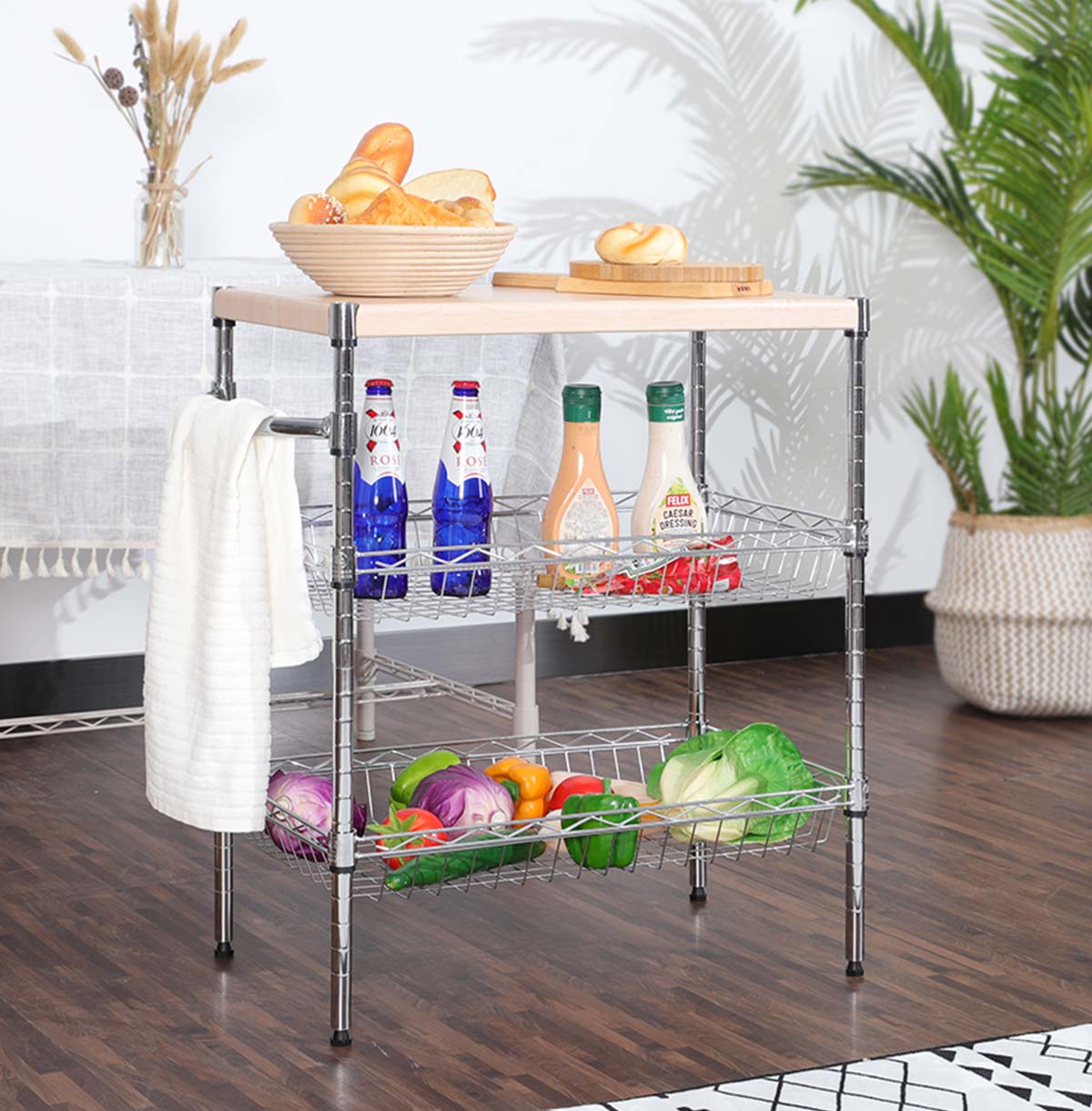 3 tier wire shelving unit distributors