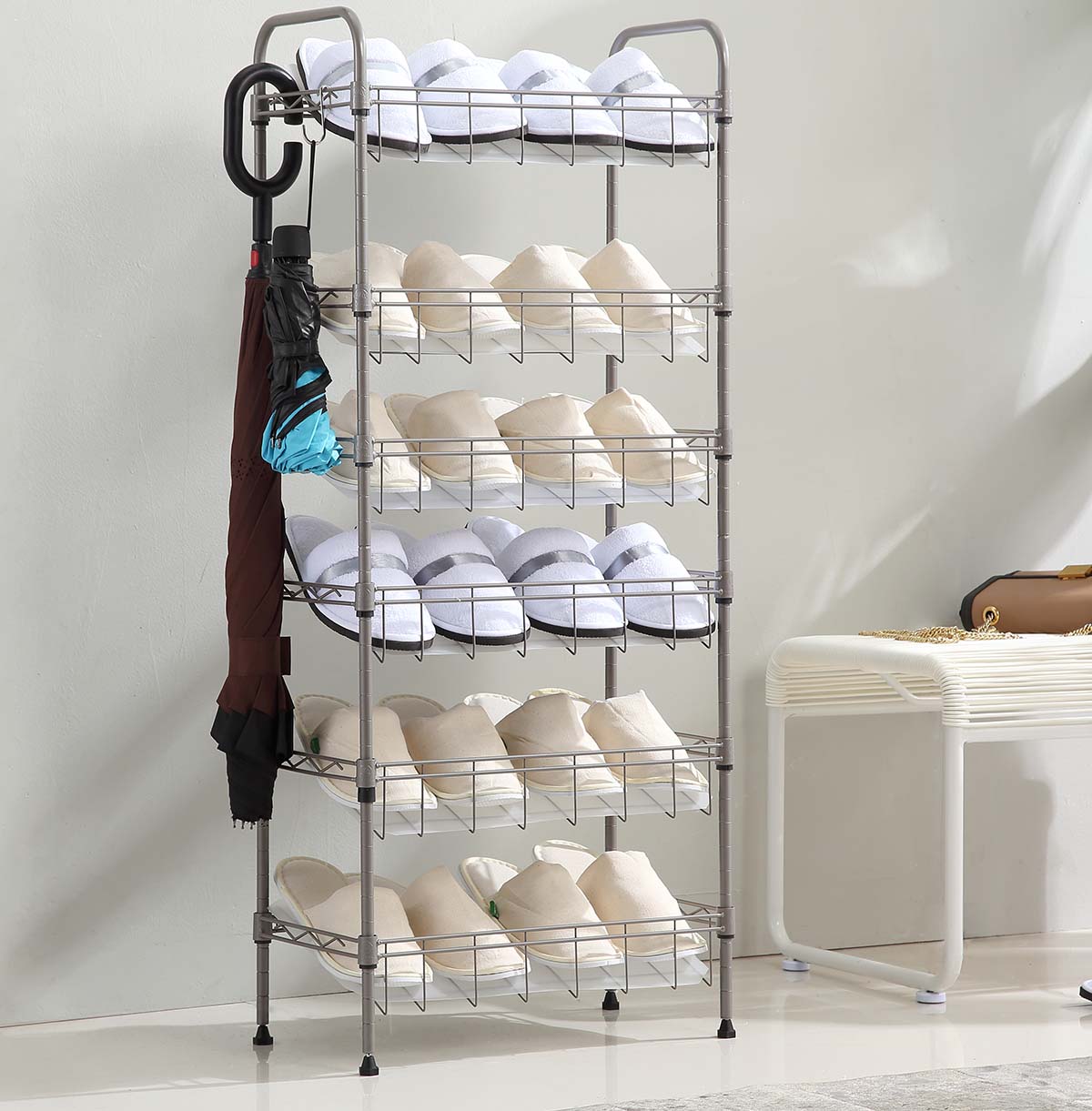 storage shelving unit with wheels