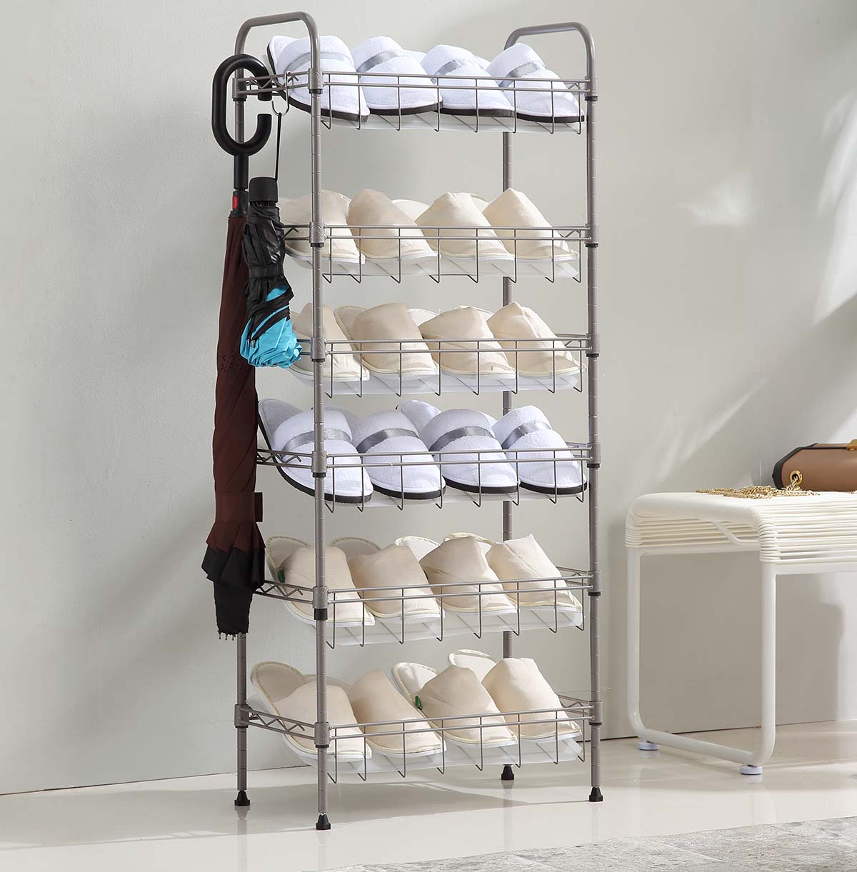 storage shelving unit with wheels