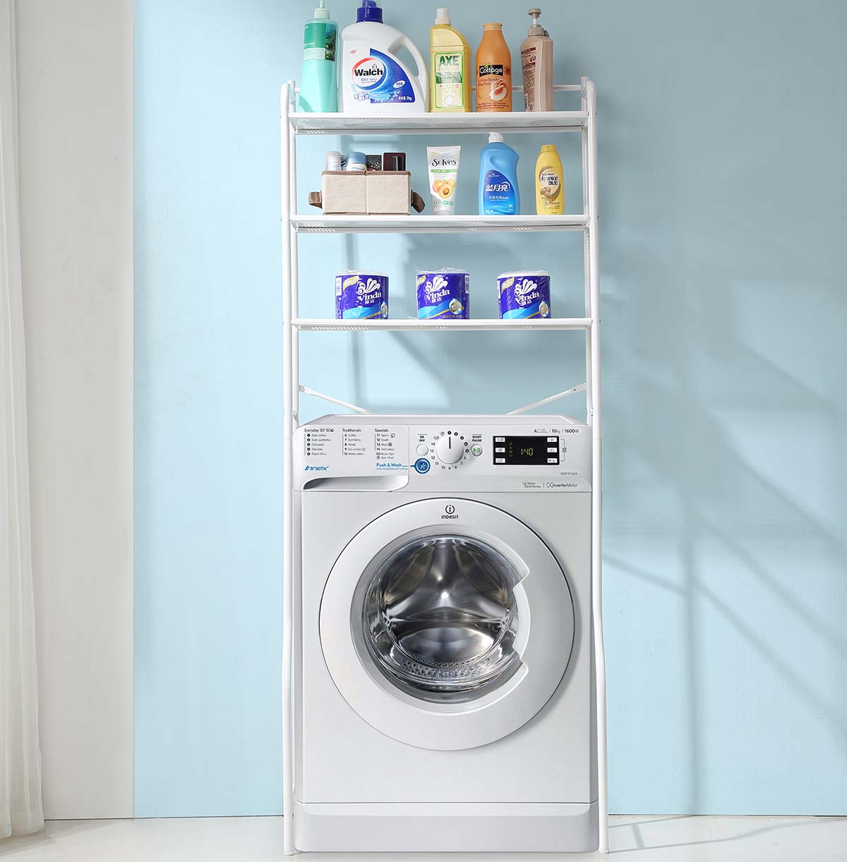 Washing Machine Storage Rack Utility Metal Shelf