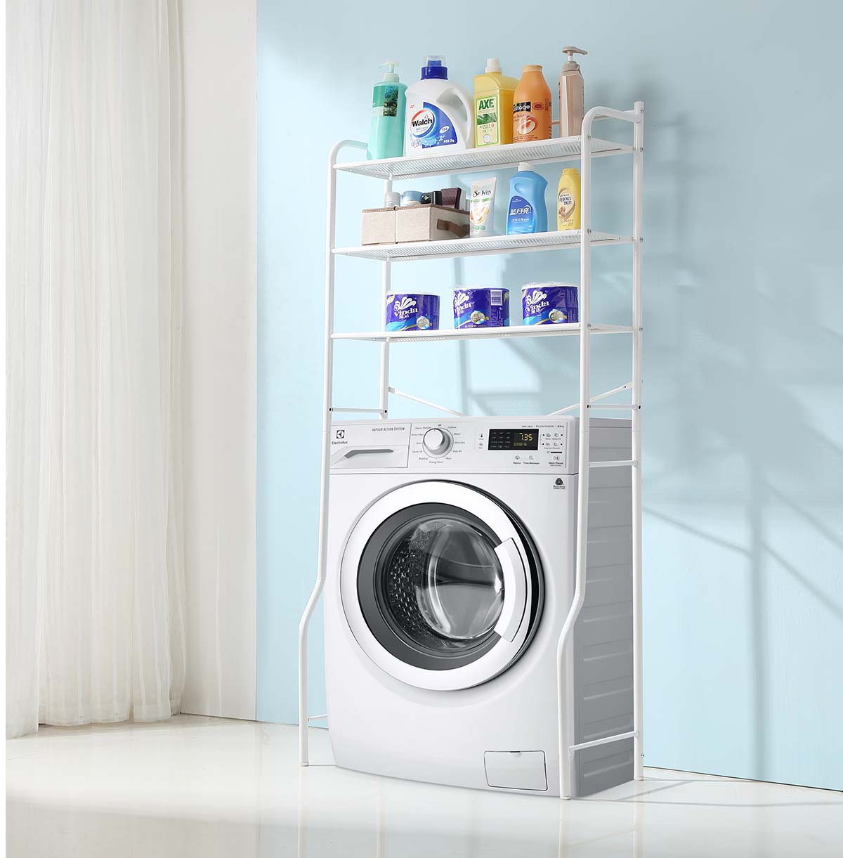 Washing Machine Storage Rack Utility Metal Shelf