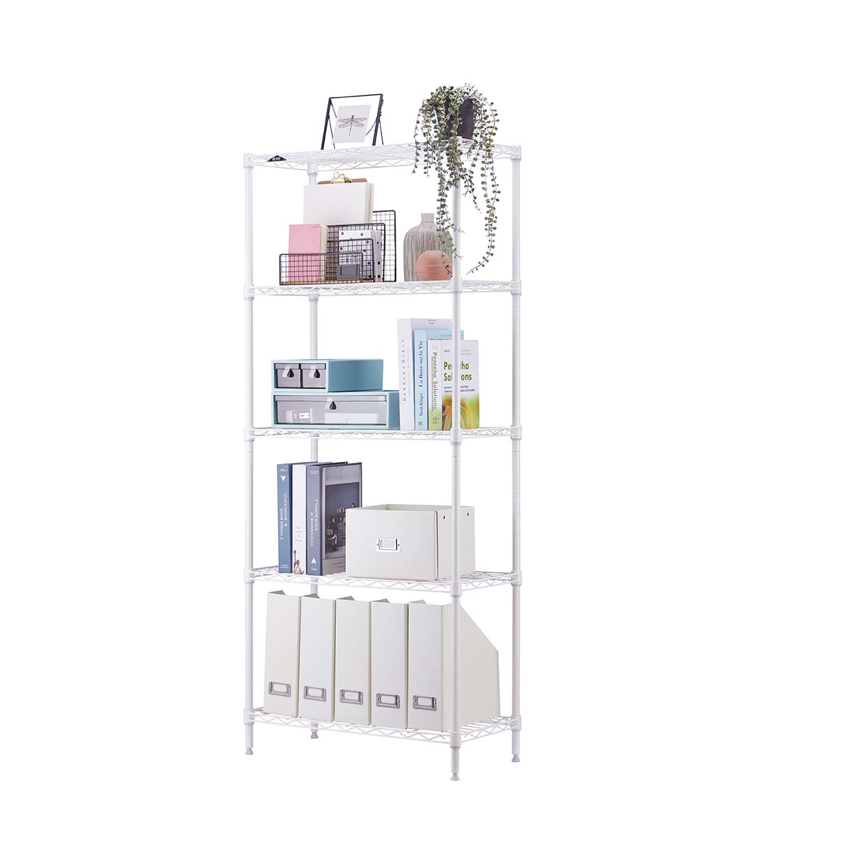 5-shelf wire storage rack maker