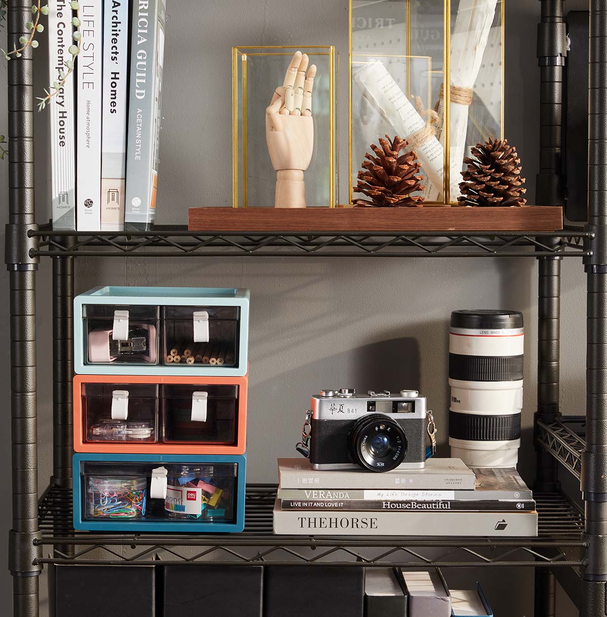 5-shelf wire storage rack Processing