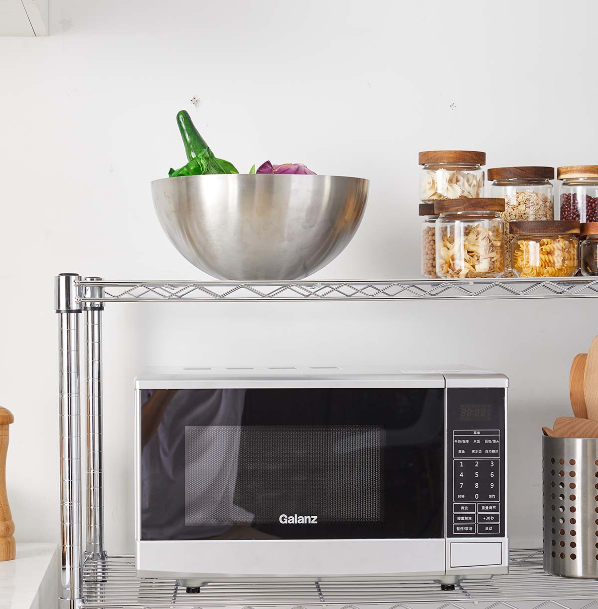 4-shelf wire storage rack custom