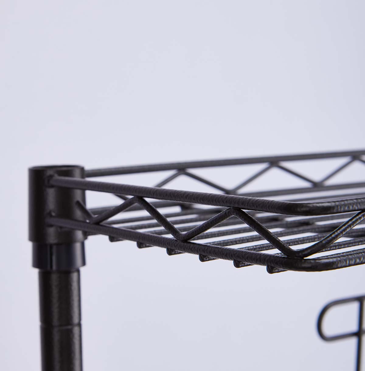 How attic style shelves use the space above the warehouse.storage cube shelving unit