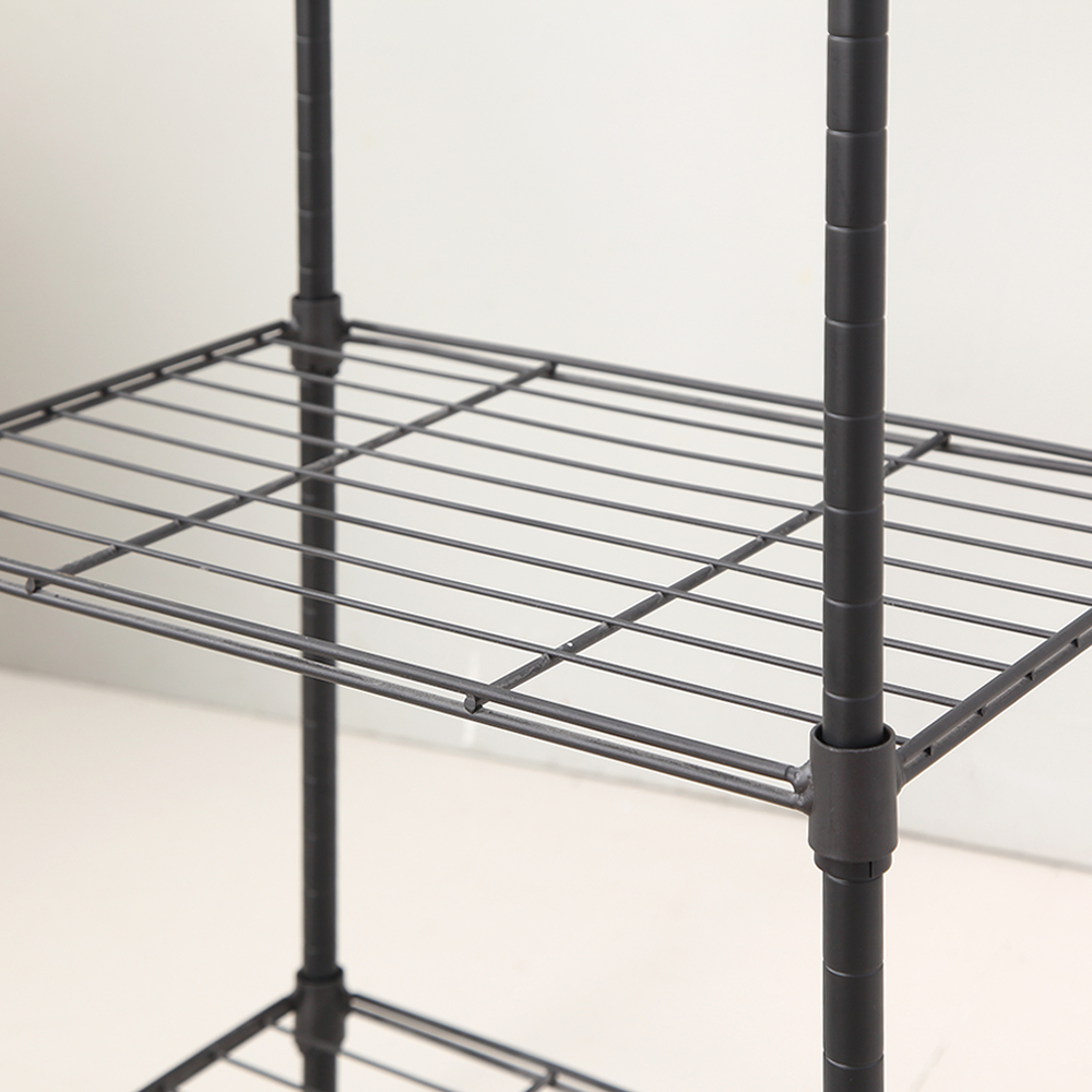 MZG Steel Storage Shelving 4-Tier Narrow, Grey