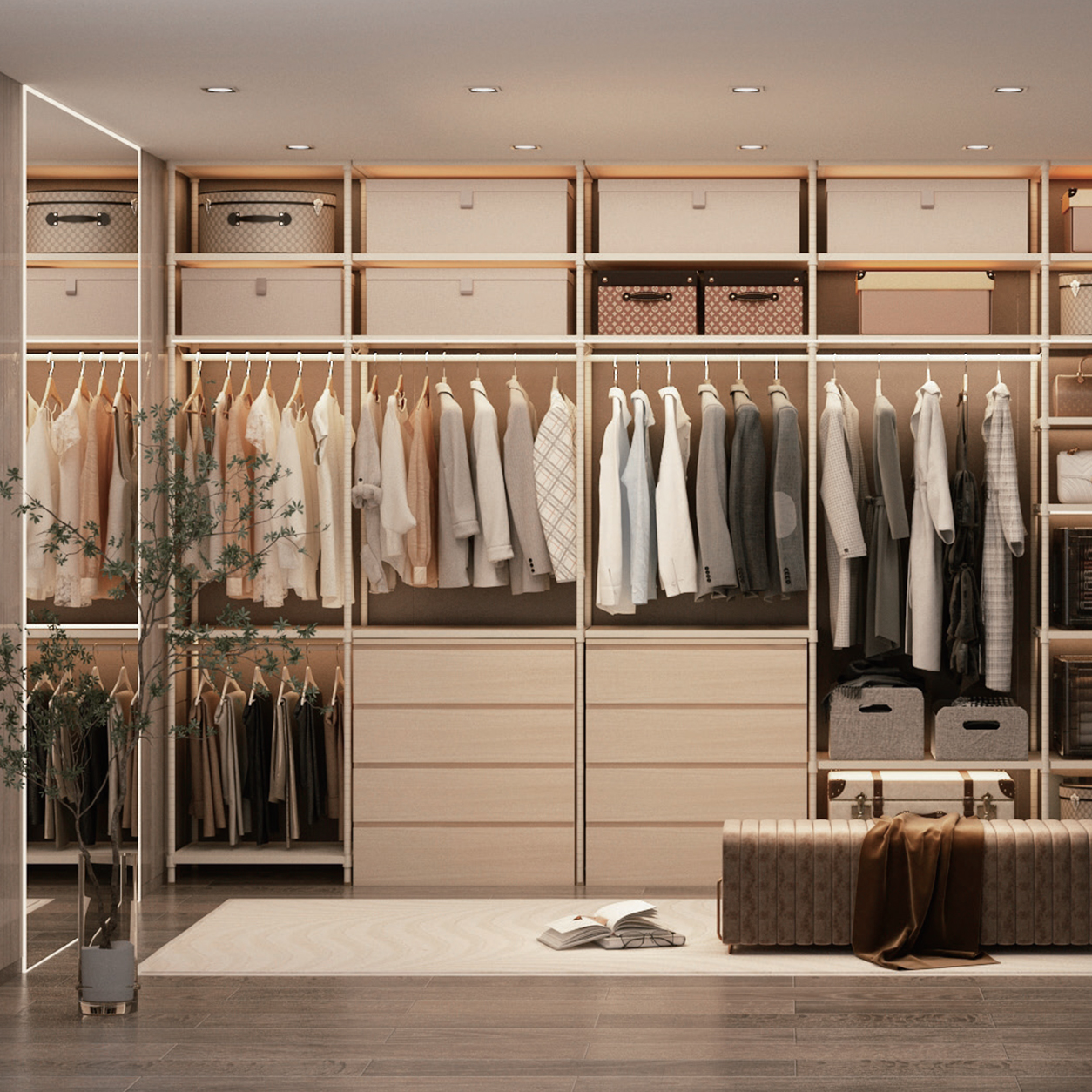Metal Walk-In Closet Systems